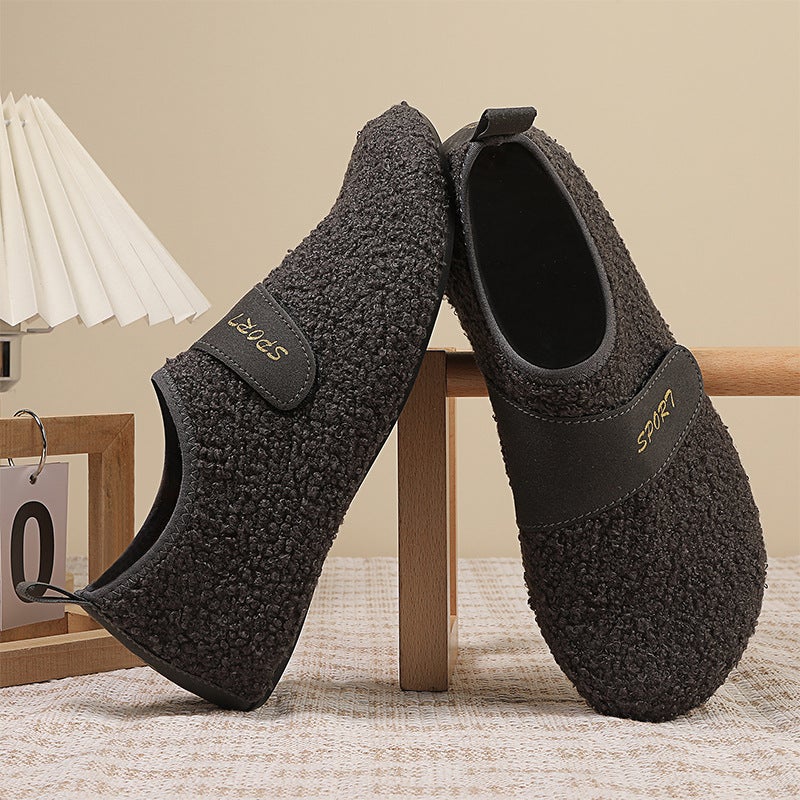 2025 Product For Couples, Daily Casual Travel Home Soft Non-Slip Lightweight Warm Plush Cotton Shoes - Image 5